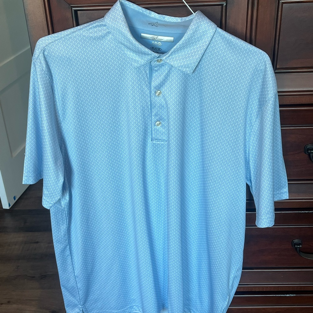 Greg Norman Men’s Light Blue Polo Shirt
